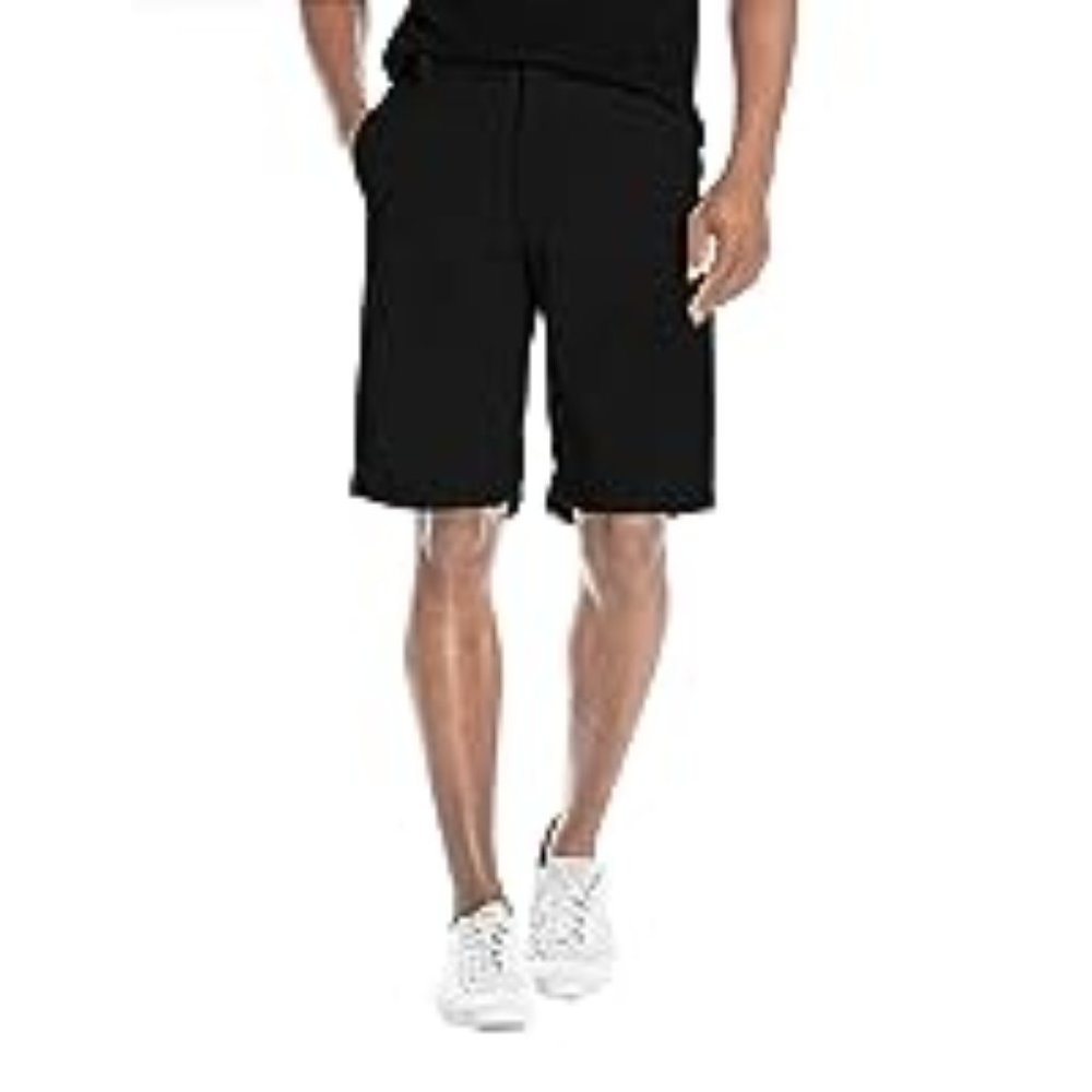 Mens Super Comfy Flex Flat Waist Shorts BLACK size 30